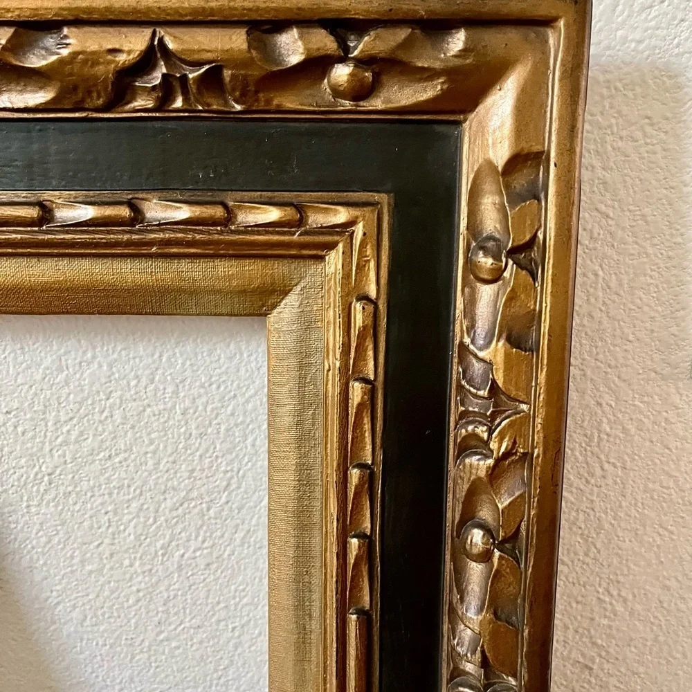 Elegant Gold and Black Decorative Frame 15.5/17.5 inches